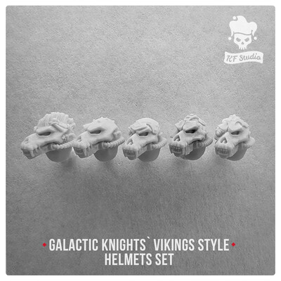 Galactic Knights Viking Style Skull Helmets by KFStudio
