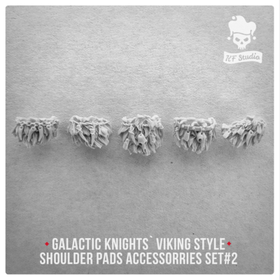 Galactic Knights Viking Style Shoulder Pad accessorries Set#2 by KFStudio
