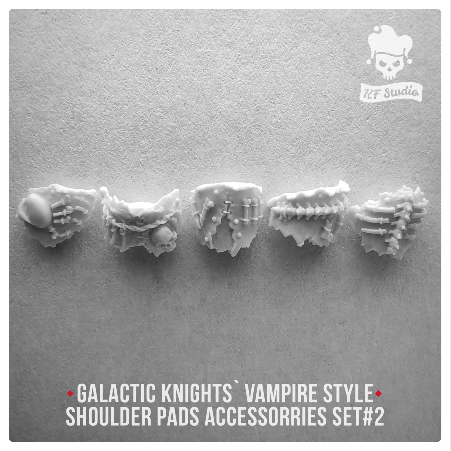 Galactic Knights Vampire Style  Shoulder Pad accessorries Set#2 by KFStudio