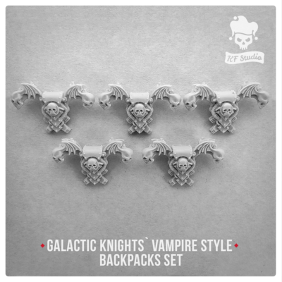 Galactic Knights Vampire Style Backpacks Set by KFStudio