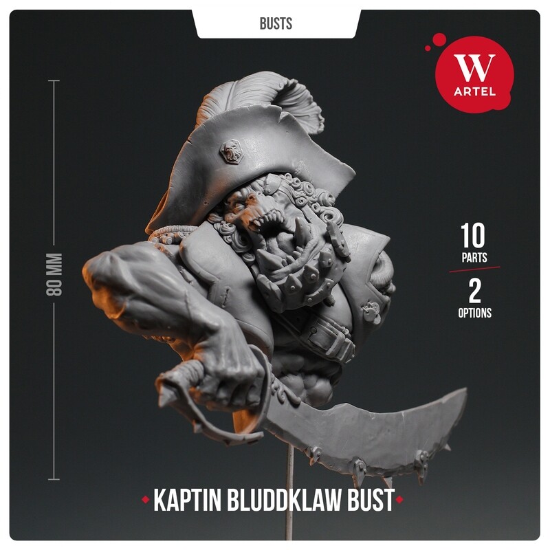 Kaptin Bluddklaw Bust
