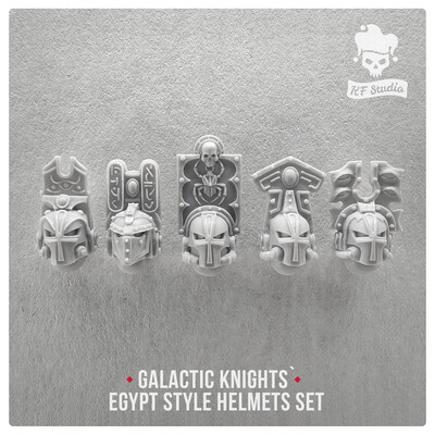 Galactic Knights Egypt Style Helmets by KFStudio