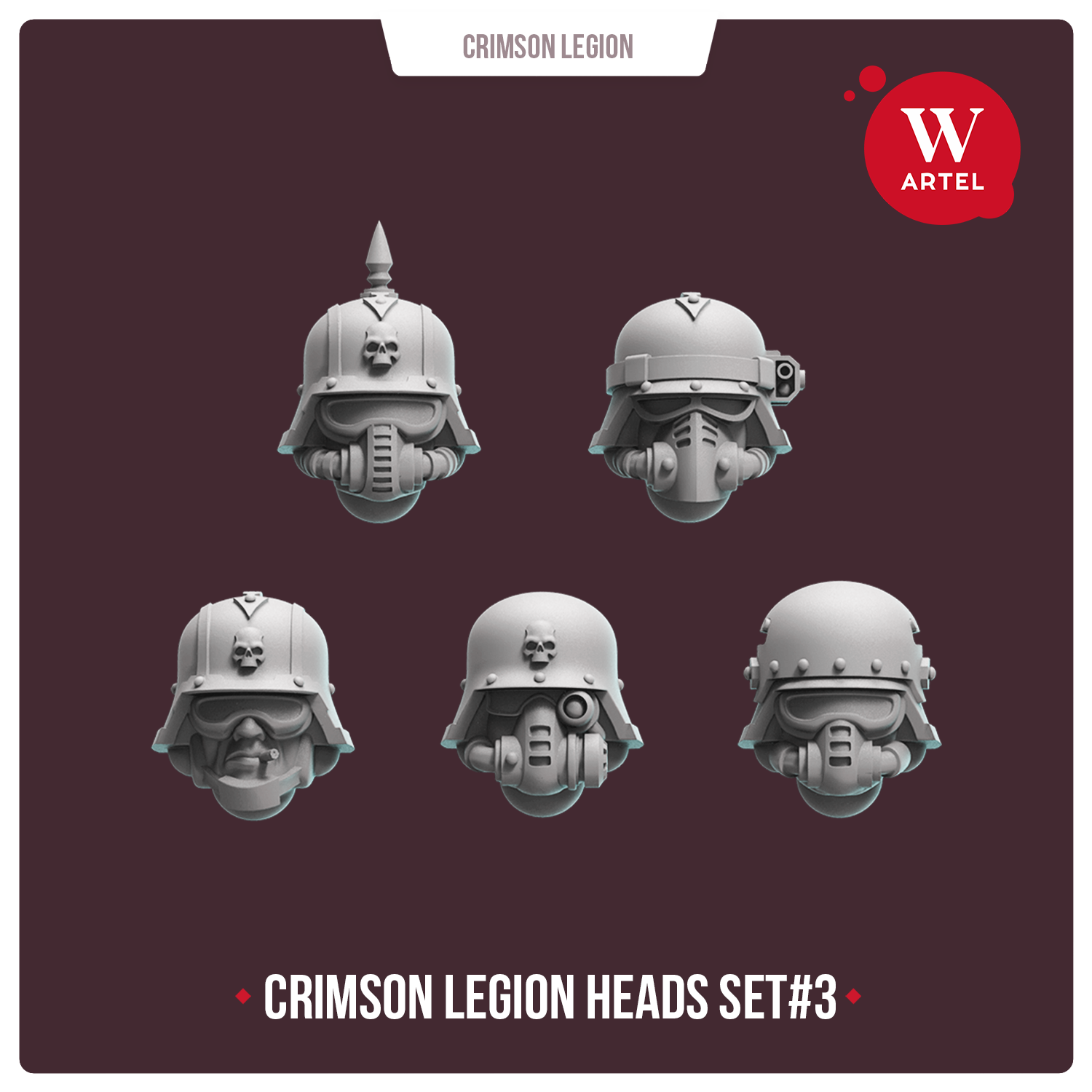 Crimson Legion Heads Set#3