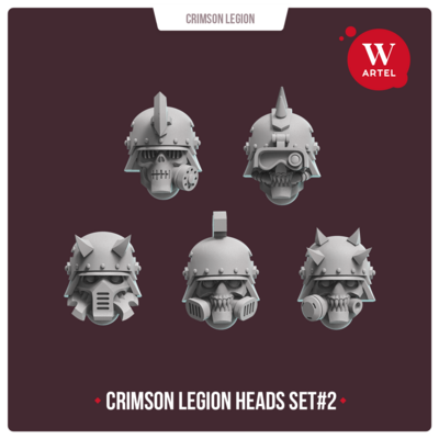 Crimson Legion Heads Set#2