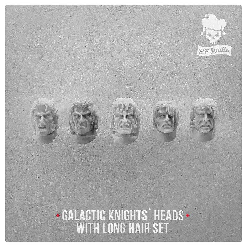 Galactic Knight Heads with long hair by KFStudio