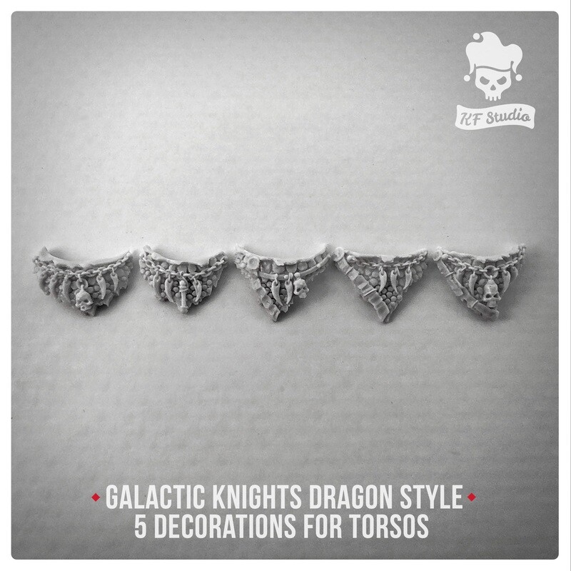 Galactic Knights Dragon Style Decorations for torsos by KFStudio