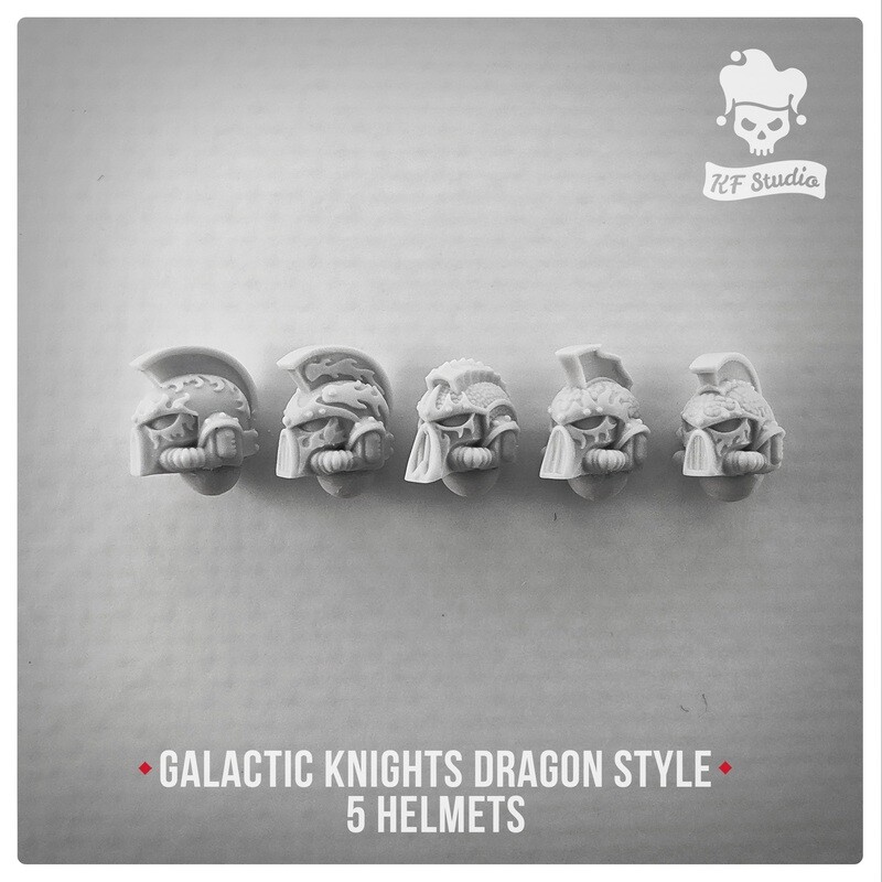 Galactic Knights Dragon Style Helmets by KFStudio