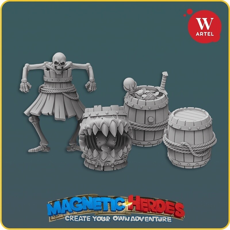 Magnetic Heroes: Dungeon set &quot;Barrel&quot;