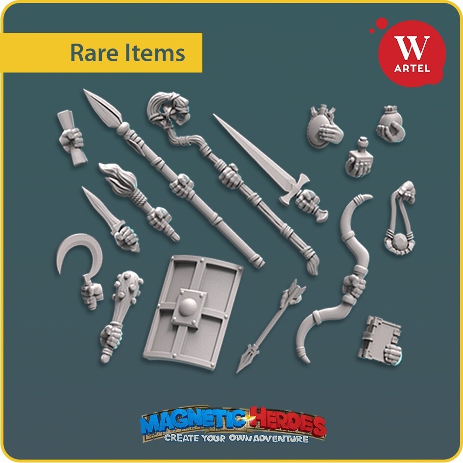 Magnetic Heroes: Rare Items set