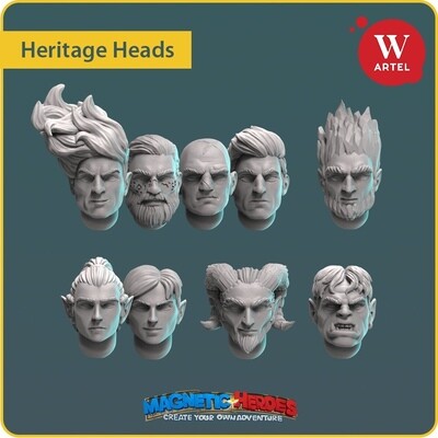 Magnetic Heroes: Heritage Heads set