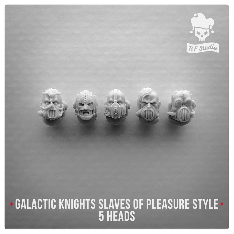 Galactic Knights Slaves of Pleasure Style Heads by KFStudio