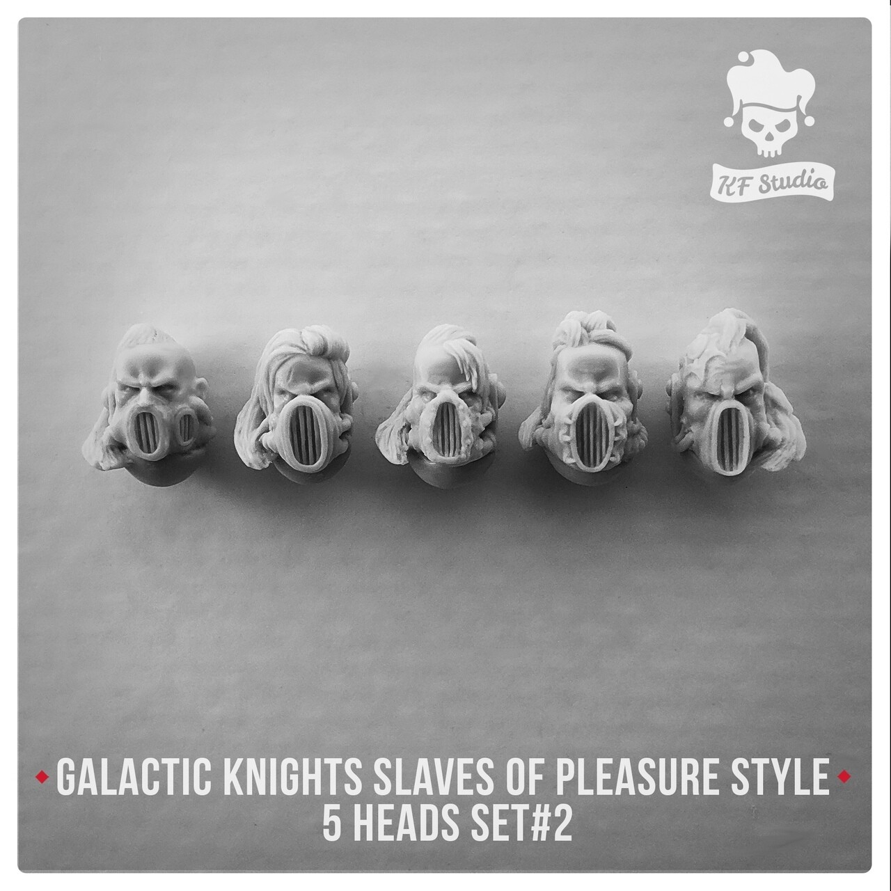 Galactic Knights Slaves of Pleasure Style Heads Set#2 by KFStudio