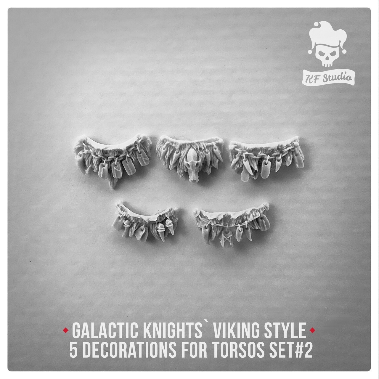 Galactic Knights Viking Style Decorations for torsos Set#2 by KFStudio