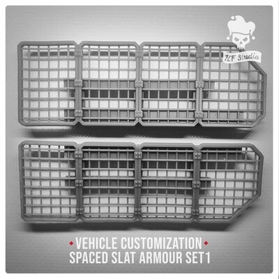 Spaced Slat Armour Set#1 by KFStudio