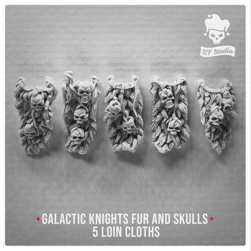 Galactic Knights Fur and Skulls Loin Cloths by KFStudio
