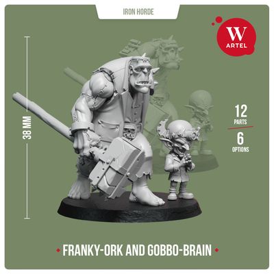 Franky-Ork and Gobbo-Brain