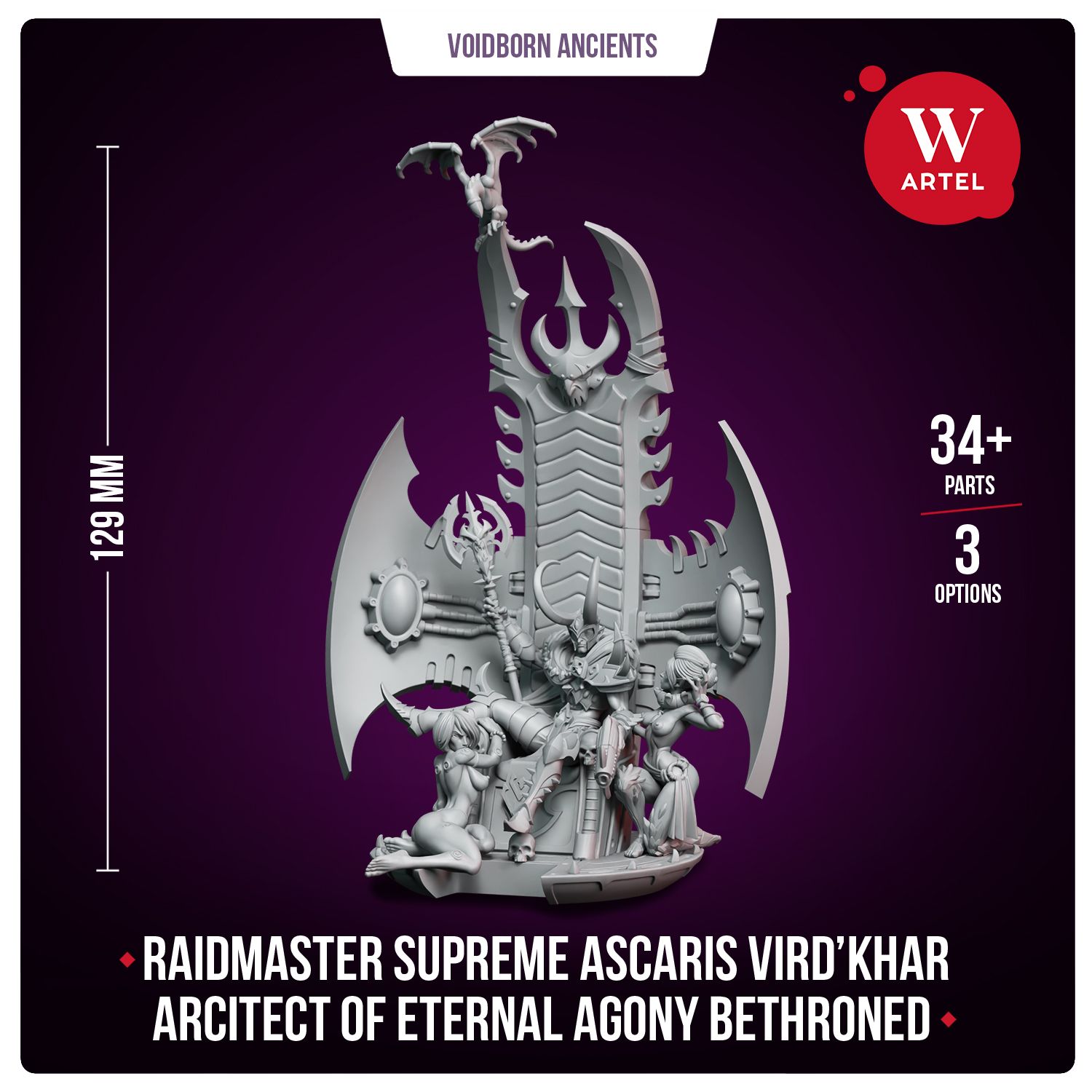 Raidmaster Supreme Ascaris Vird’khar, Arcitect of Eternal Agony Bethroned, Choose your set: Raidmaster Supreme Ascaris Vird’khar, Arcitect of Eternal Agony Bethroned  base version