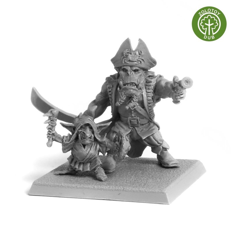 Captain K`Tran and S`Teak`y the Goblin - by Zolotoy Dub-