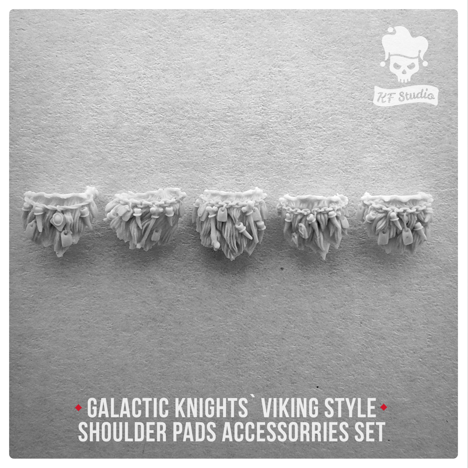 Galactic Knights Viking Style Shoulder Pad accessorries  by KFStudio
