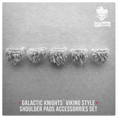 Galactic Knights Viking Style Shoulder Pad accessorries  by KFStudio
