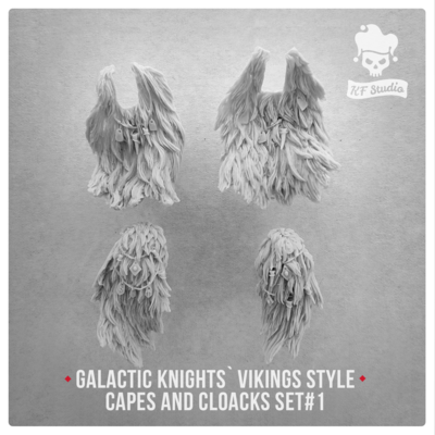 Galactic Knights Viking Style Capes and Cloaks Set#1 by KFStudio