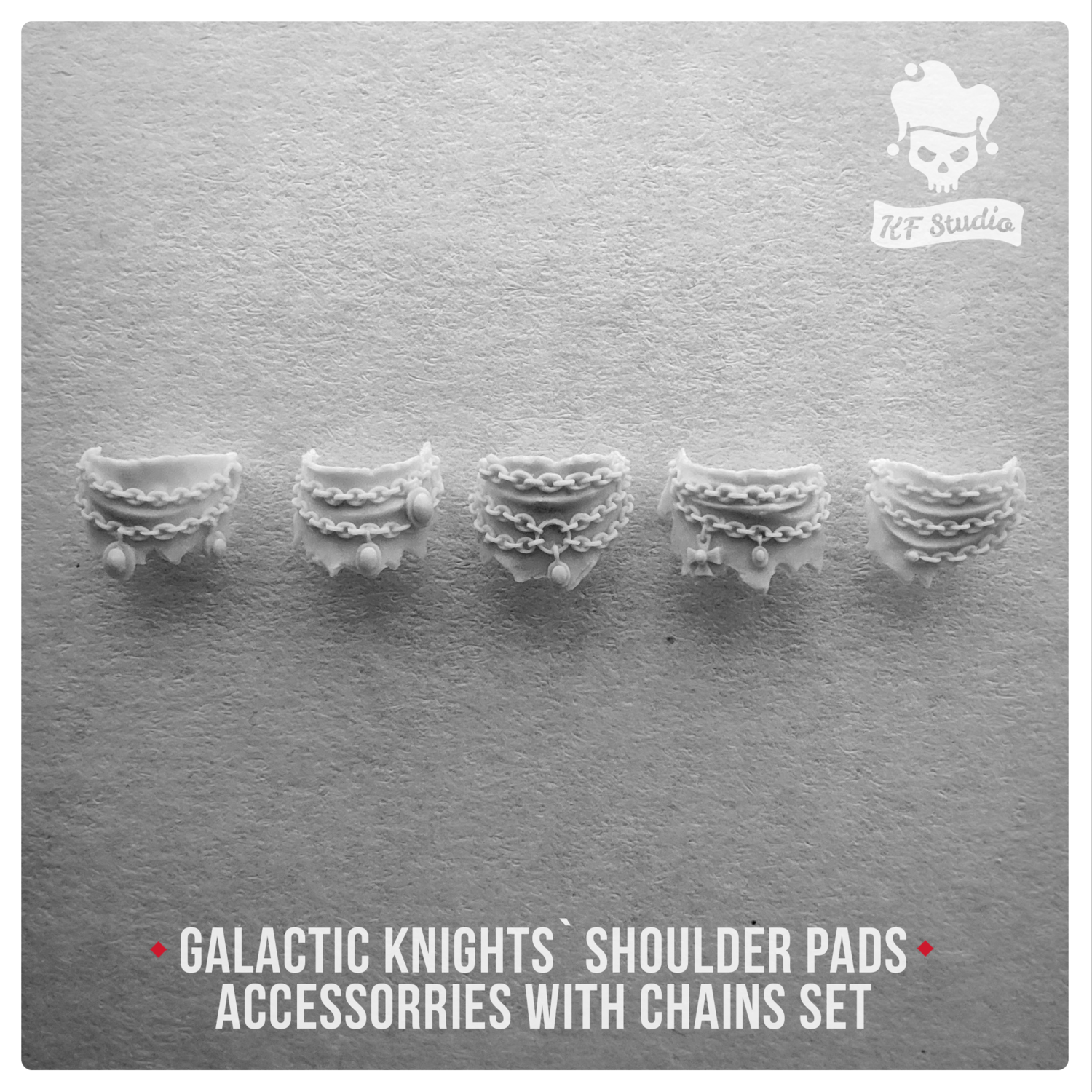 Galactic Knights Shoulder Pad accessorries with chains by KFStudio