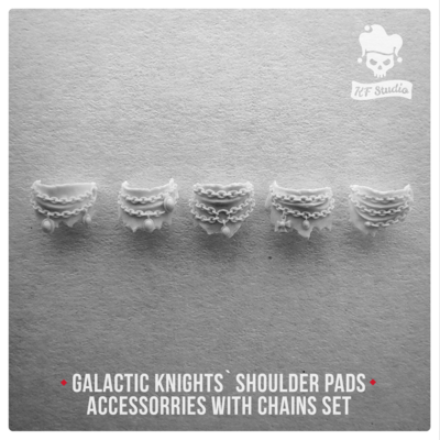 Galactic Knights Shoulder Pad accessorries with chains by KFStudio