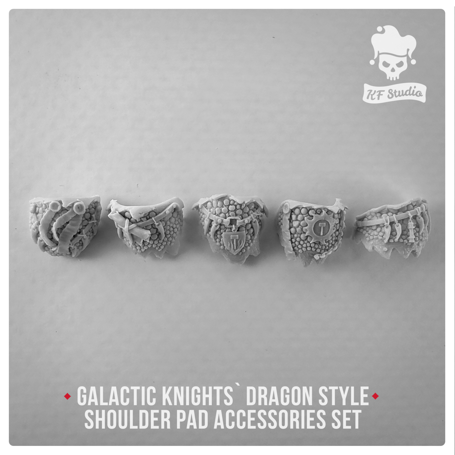 Galactic Knights Dragon Style Shoulder Pad accessories by KFStudio