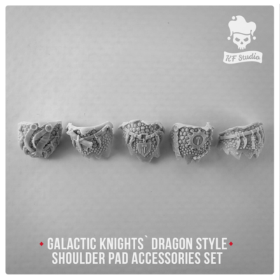 Galactic Knights Dragon Style Shoulder Pad accessories by KFStudio