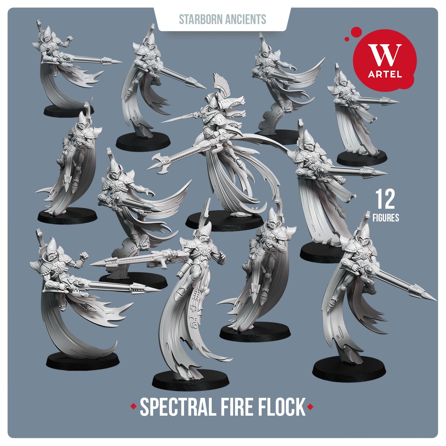 Spectral Fire Flock