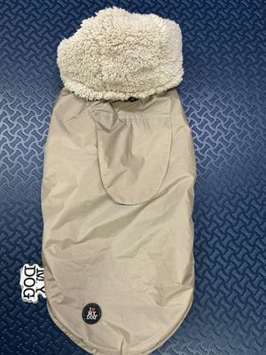 Jas warm met wol en kap taille XL I love my dog