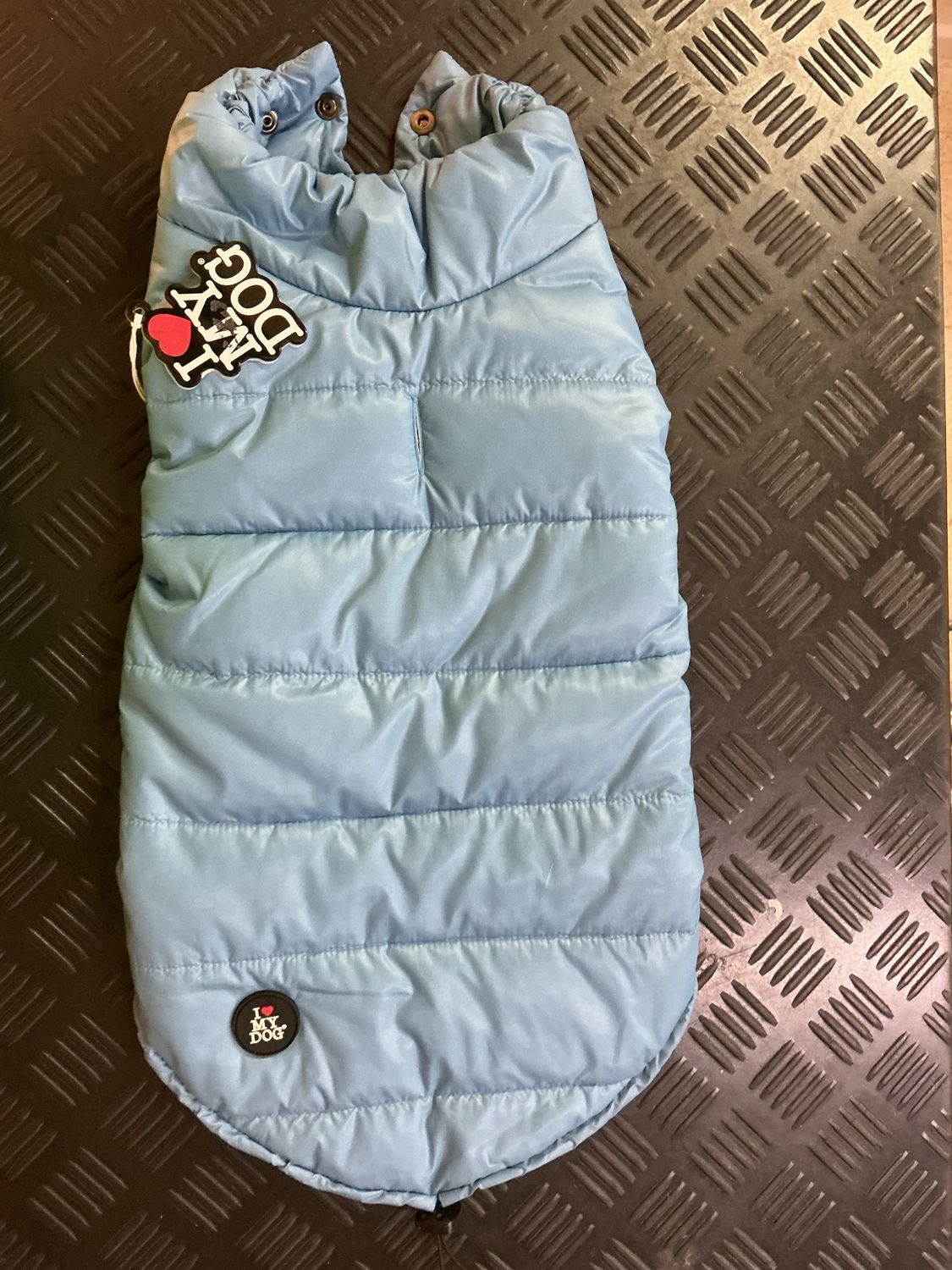 Jas warm met dubbele sluiting taille XL I love my dog