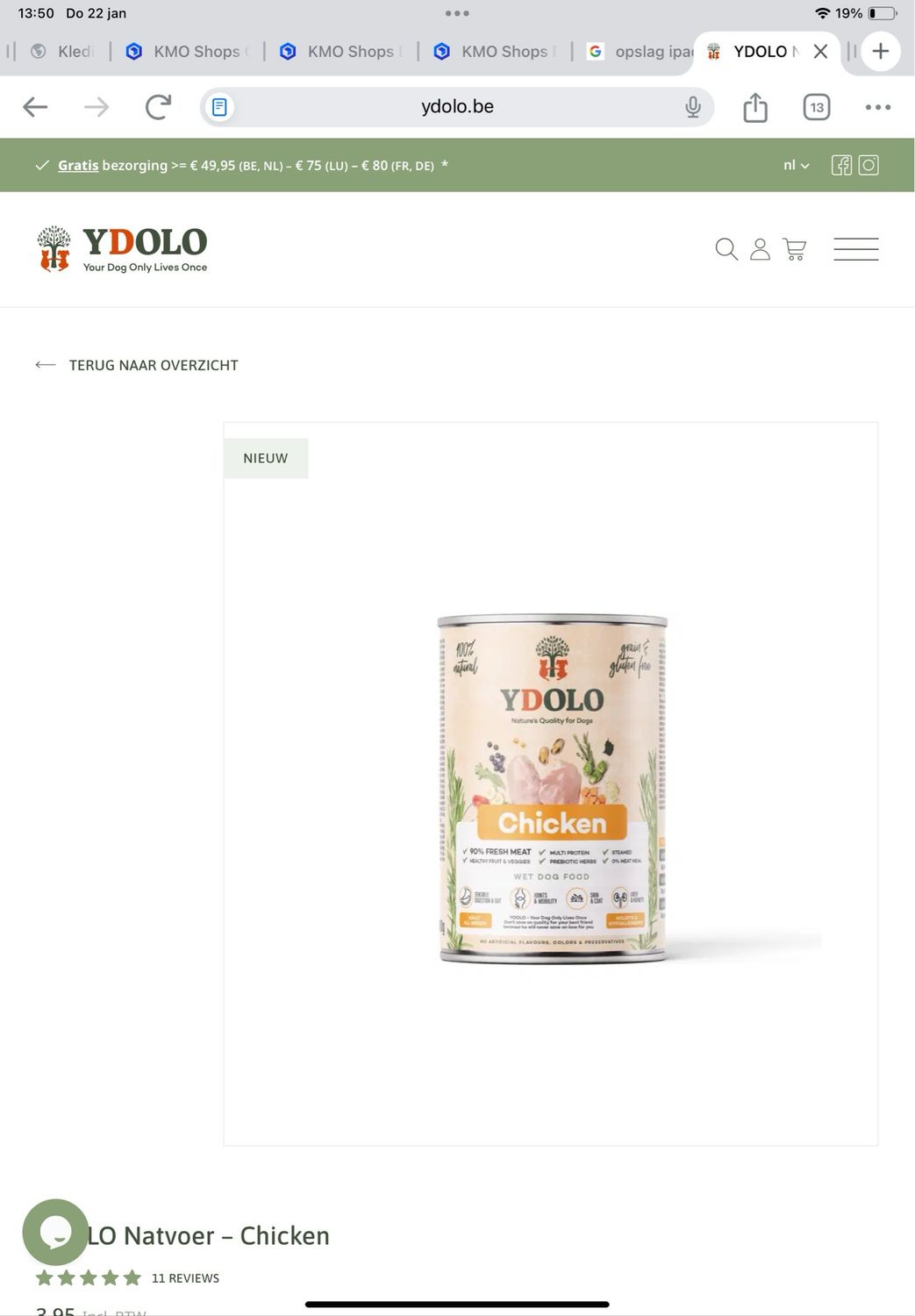 Ydolo chicken blik 400g