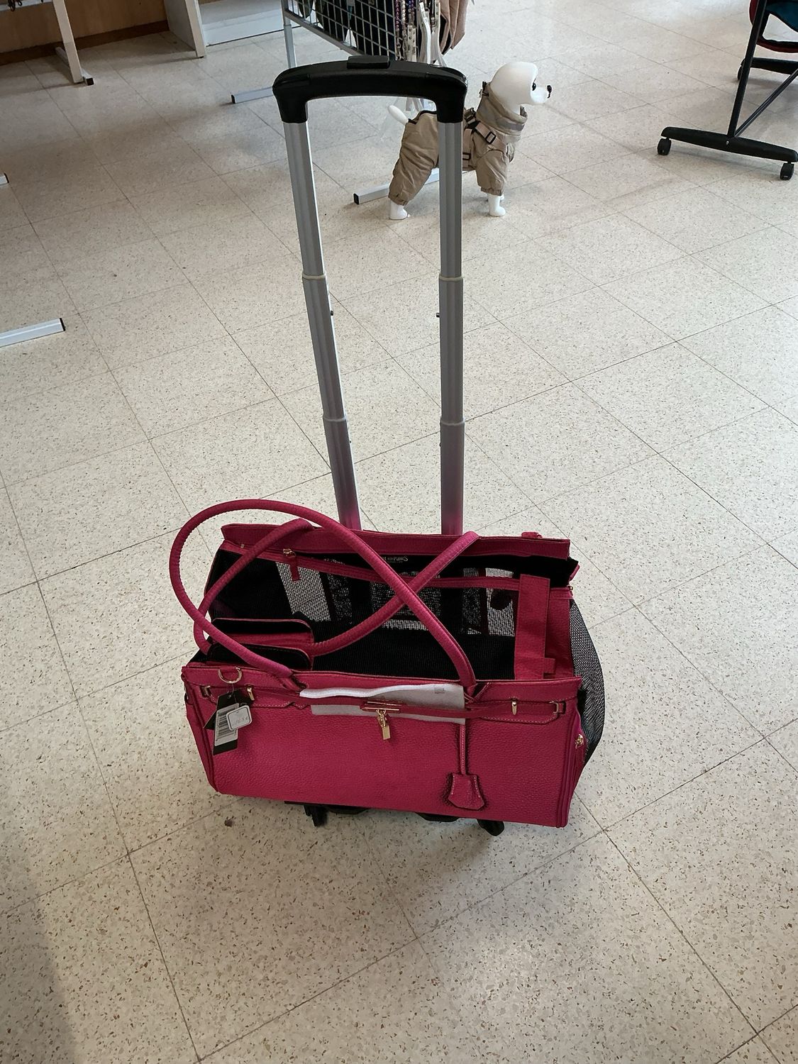 Trolley roze pet with paws / madison