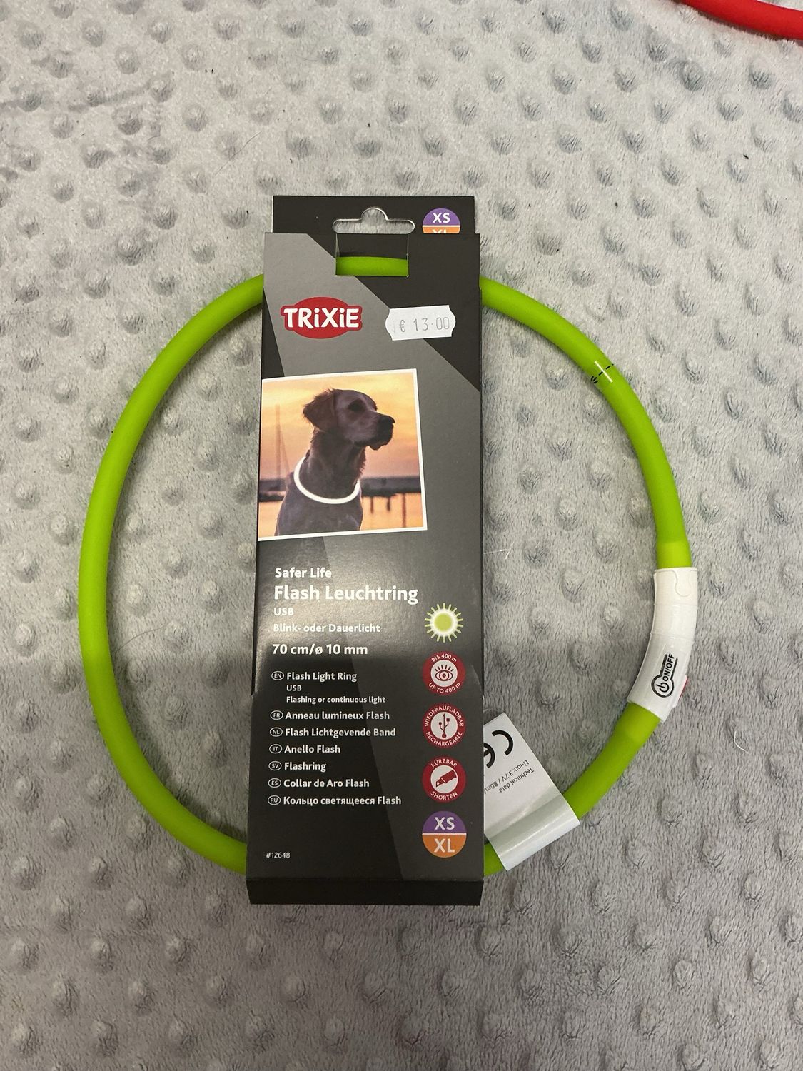Trixie lichtgevende band groen xs-xl