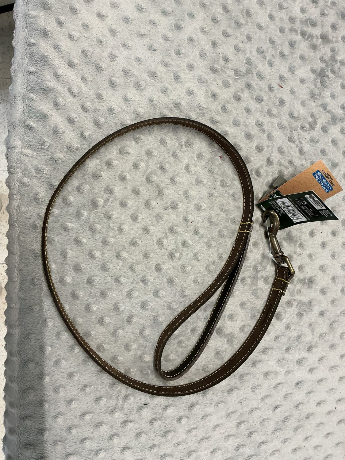 Leiband Timberwolf 100cm x 1,9cm tot 50kg echt leder bruin