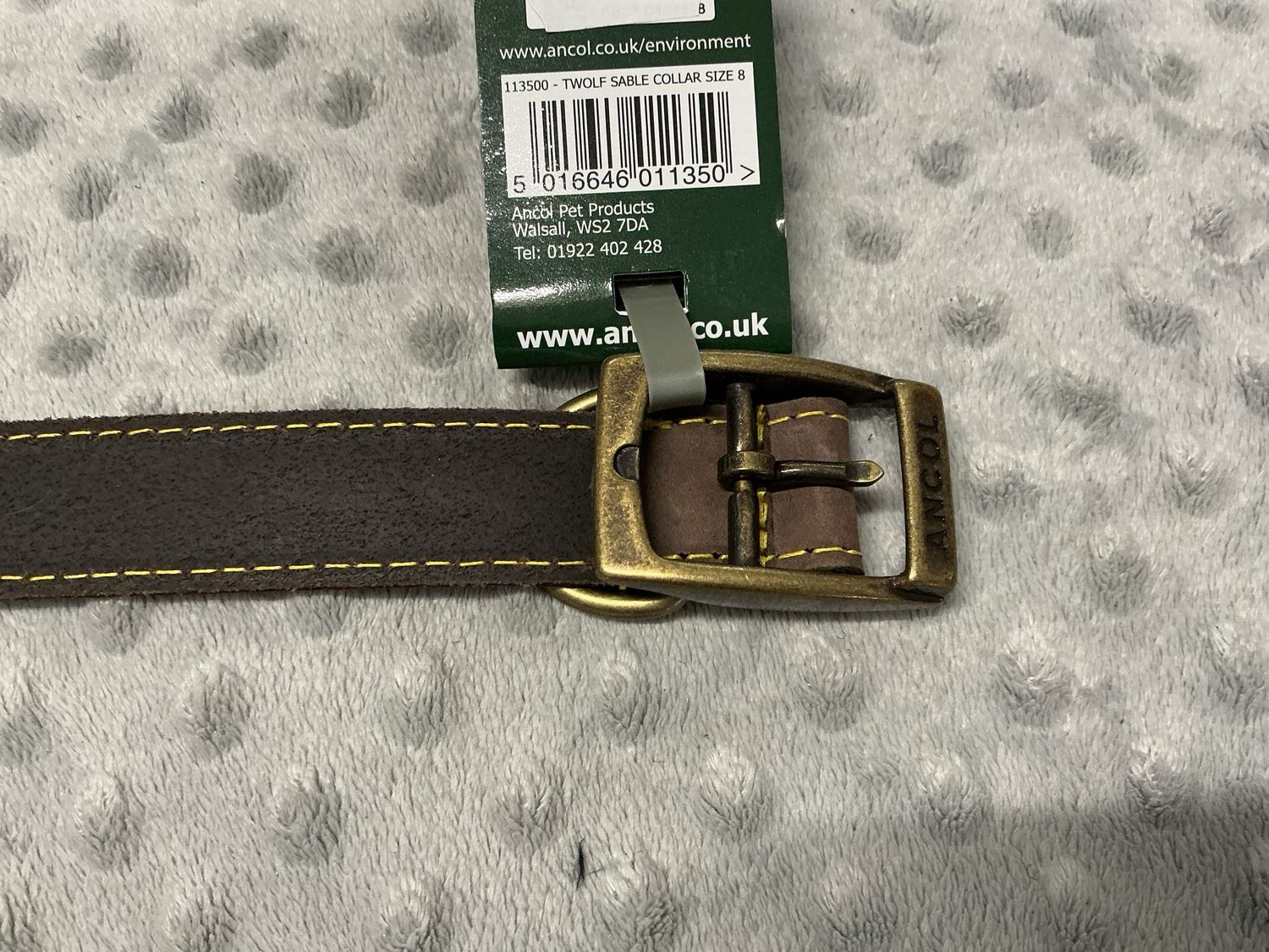 Halsband Timberwolf XXL 55-63cm echt leder bruin