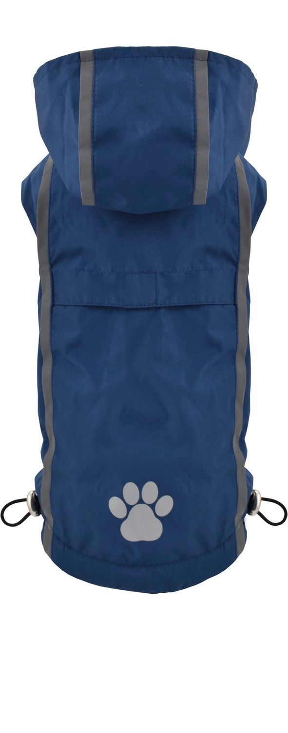 Blauwe omkeerbare regenjas maat 45