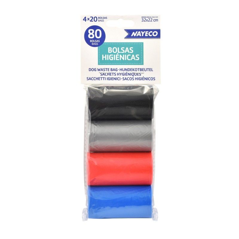 Hygiënische zakjes, 4 rollen
