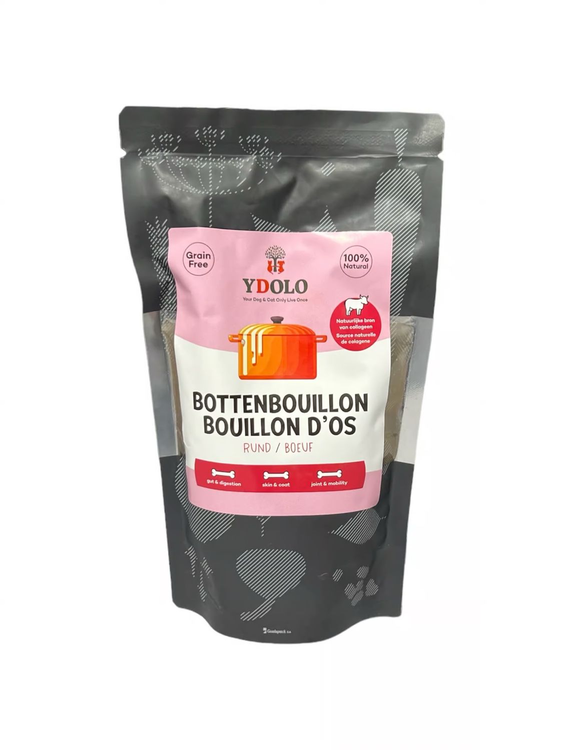 Ydolo bottenbouillon rund naturel zonder granen