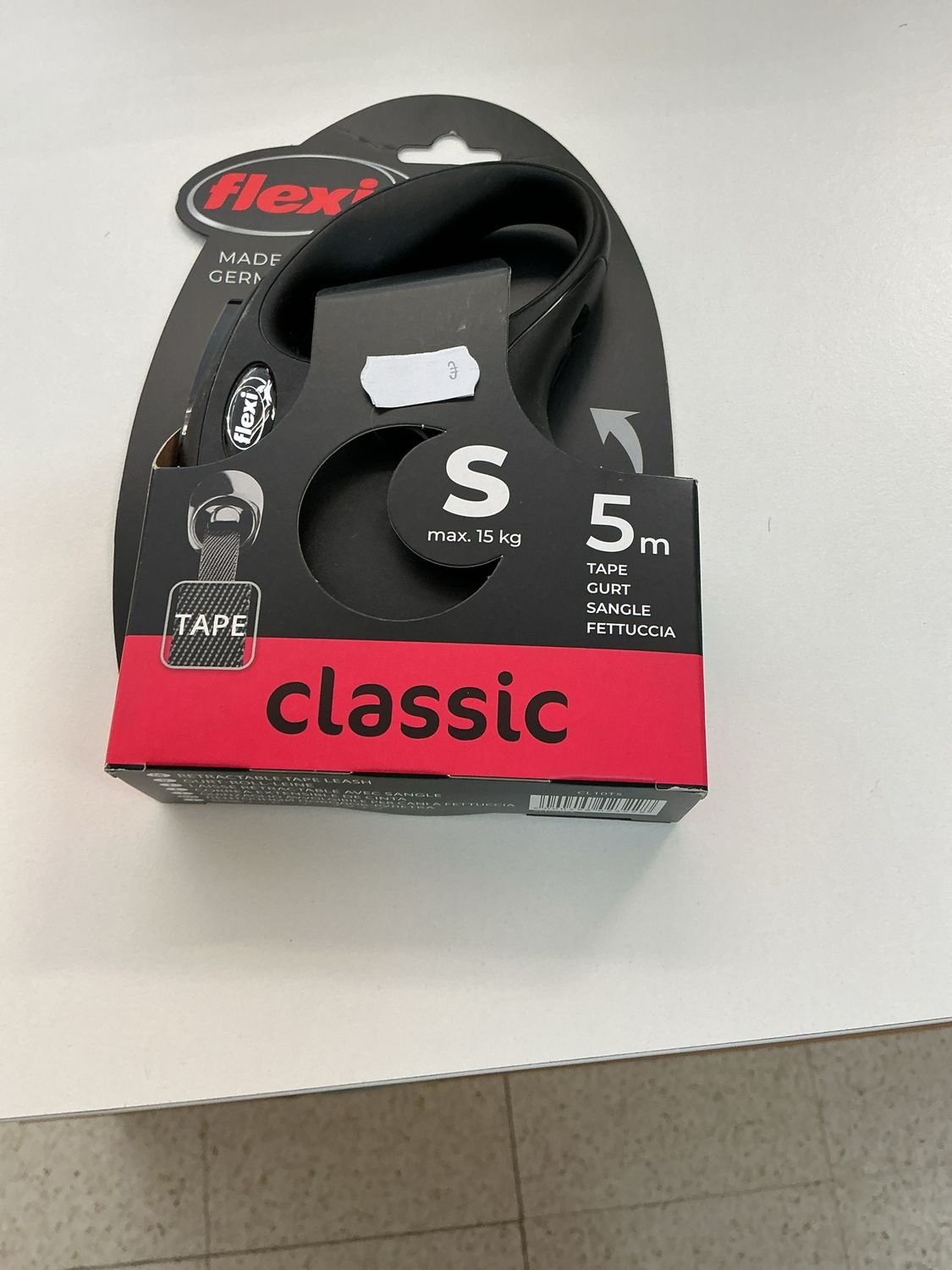 Flexi zwart 5 m  S