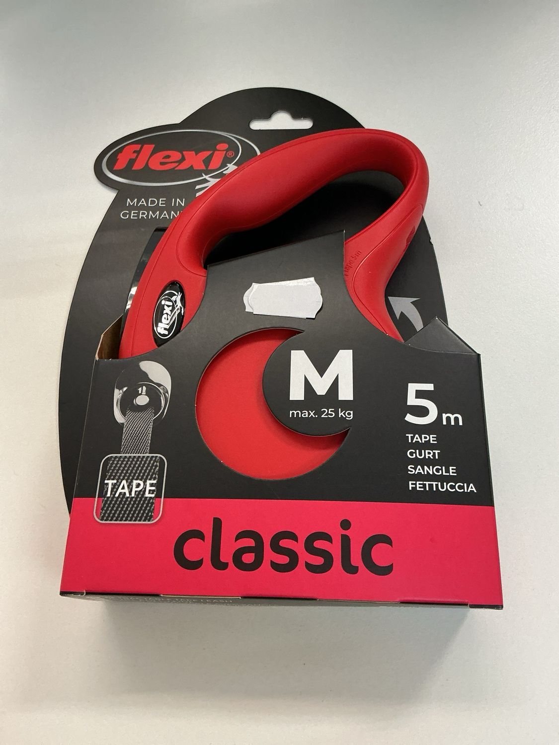 Flexi rood classic 5 meter M