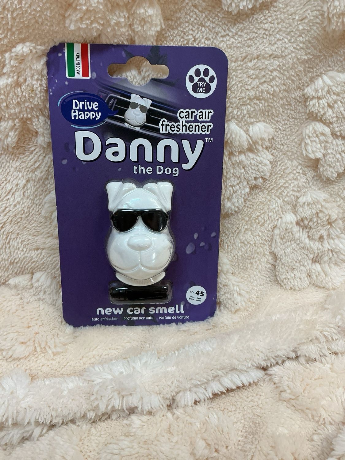Danny the dog car air freshener