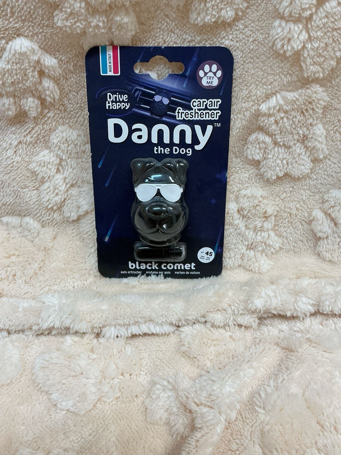 Danny the dog car air freshener black comet