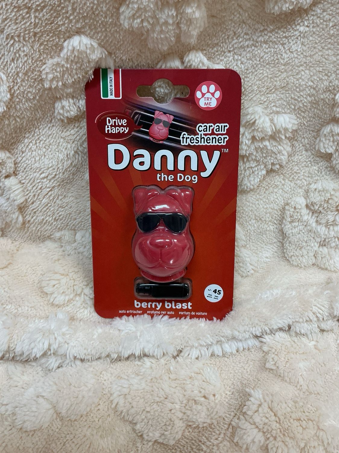 Danny the dog car air freshener berry blast