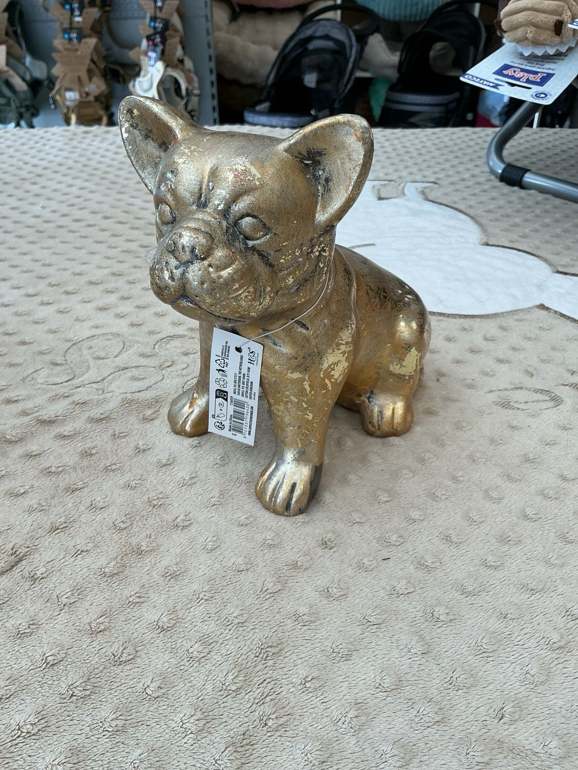 Decoratie beeld bulldog of teckel