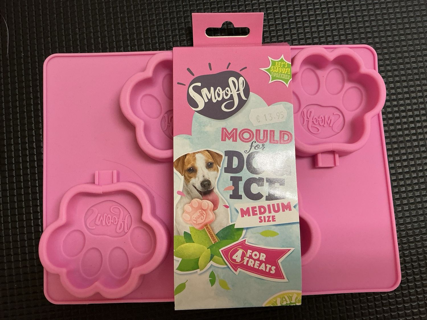 Smoofle moule voor Dog-Ice roze medium