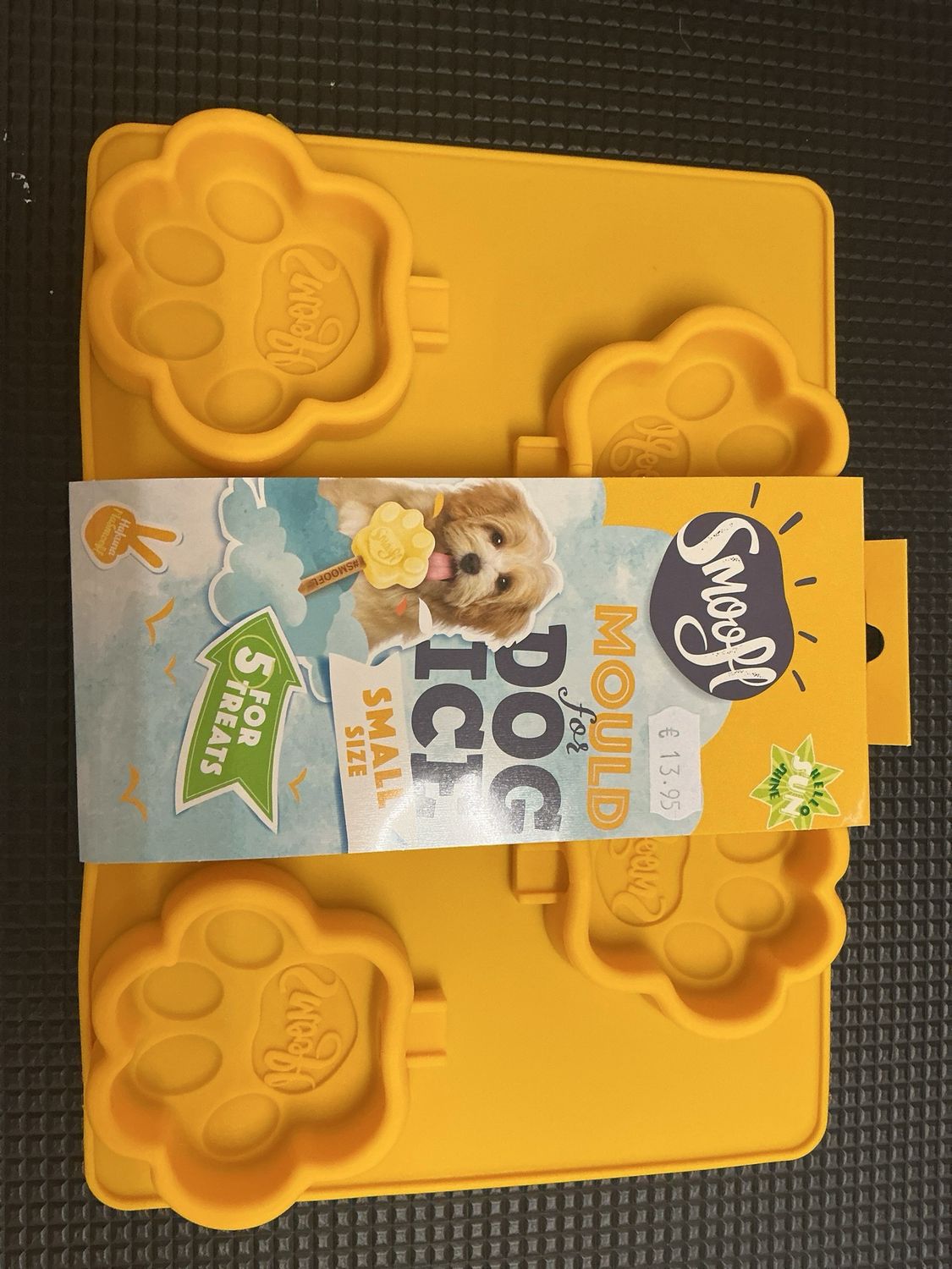 Smoofle moule voor Dog-Ice geel small