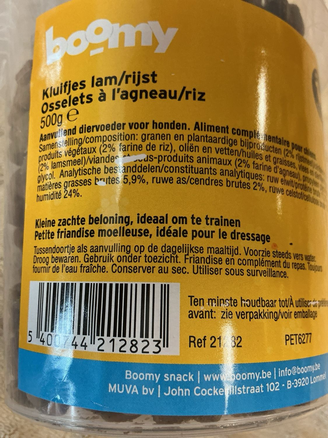 Boomy kluifjes lam/rijst 500g zacht