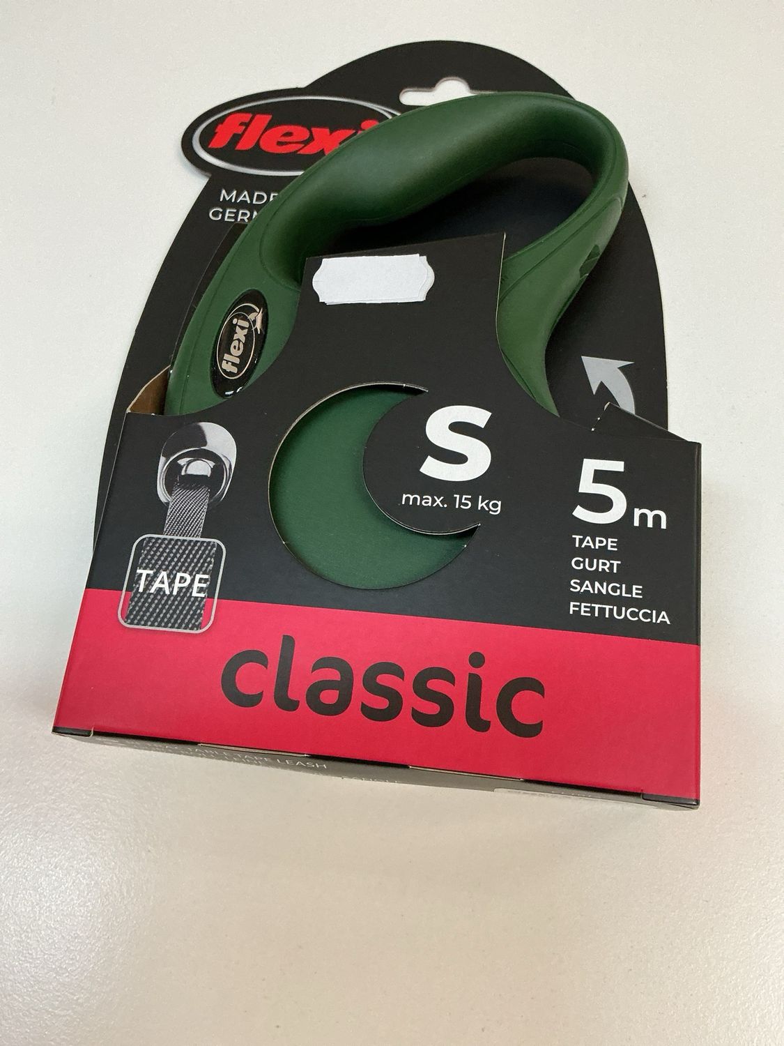 Flexi S 5 meter classic olijfgroen